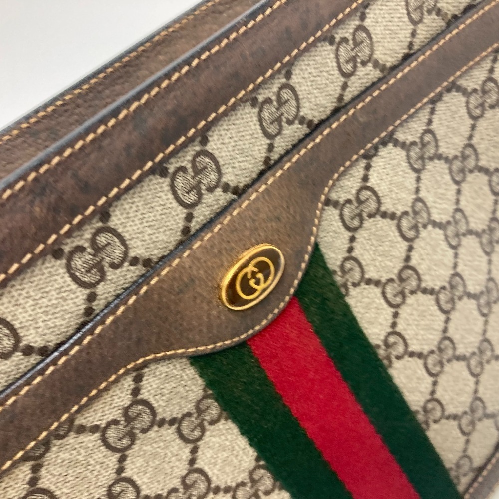 Gucci Sherry Line Crossbody Shoulder Bag Brown Canvas - Picture 10 of 15